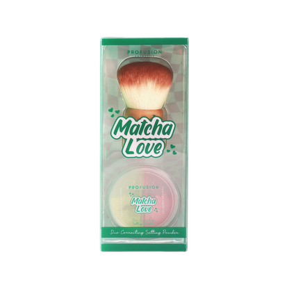Matcha Love Correcting Powder & Kabuki Brush