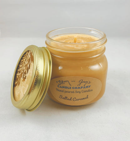 Salted Caramel Soy Candle – Sweet & Decadent Scent | Mam Jam’s