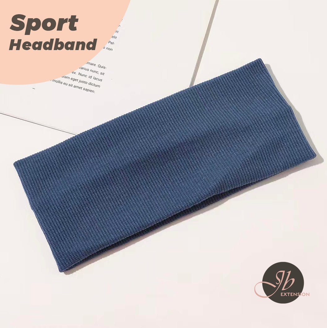 JBextension Women's Simple Plain Soft Comfortable Breathable Hair Band, Fashion Versatile Sporty Elastic Hair Band for Gym Workout Running