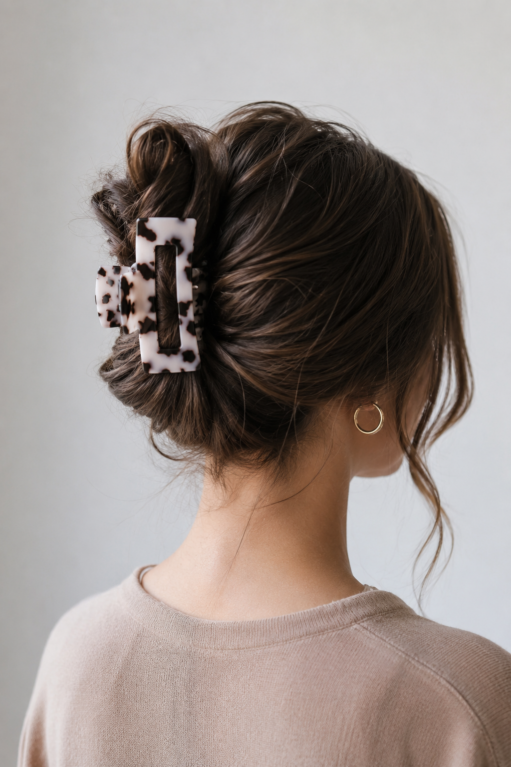 Rectangular Acetate Claw Hair Clip