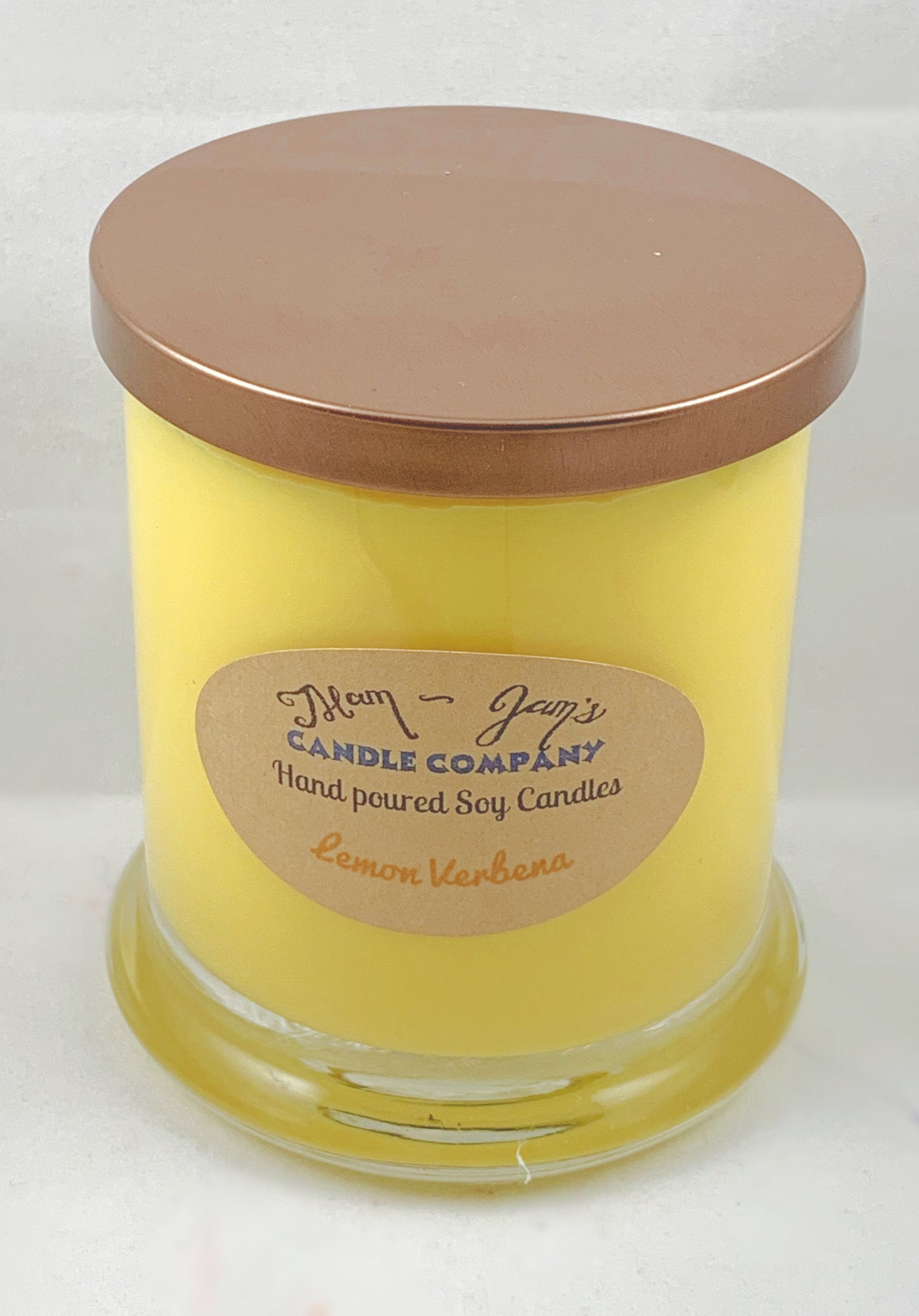 Lemon Verbena Soy Candle – Fresh & Citrusy Scent | Mam Jam’s