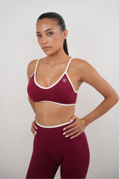 Passion is Power Red Sports Bra
