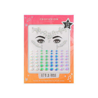 It's a Vibe | Glow-in-the-Dark Face & Body Gems
