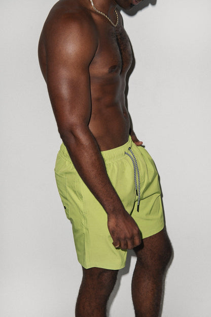 Marbella Classic Swim Trunk Lime Green