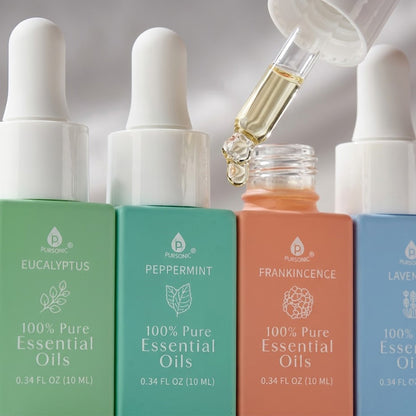 100% Pure Natural Essence Essential Oils – Nature’s Healing Power with Eucalyptus, Frankincense, Lavender, and Peppermint