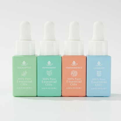 100% Pure Natural Essence Essential Oils – Nature’s Healing Power with Eucalyptus, Frankincense, Lavender, and Peppermint