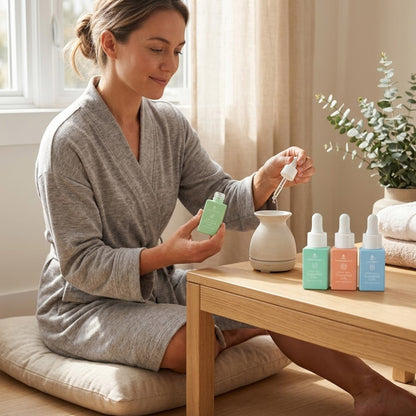 100% Pure Natural Essence Essential Oils – Nature’s Healing Power with Eucalyptus, Frankincense, Lavender, and Peppermint