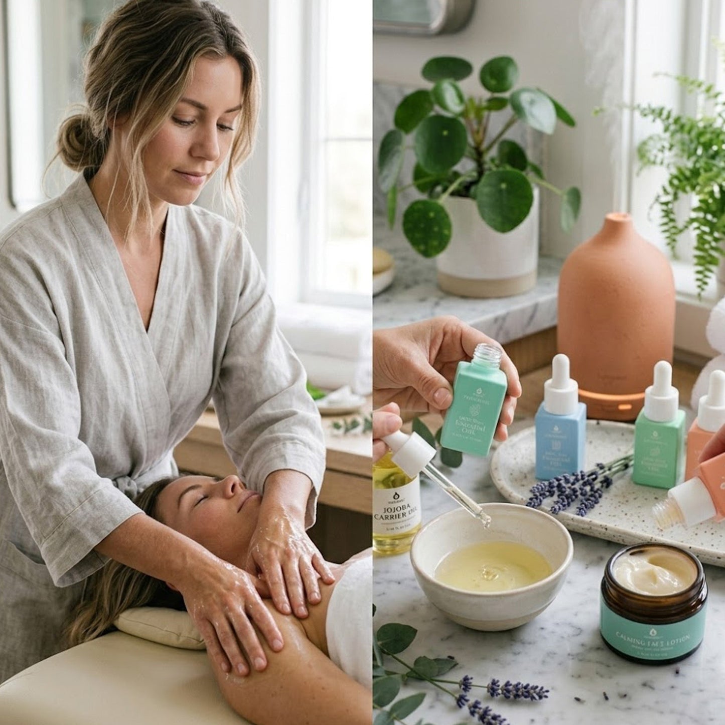 100% Pure Natural Essence Essential Oils – Nature’s Healing Power with Eucalyptus, Frankincense, Lavender, and Peppermint