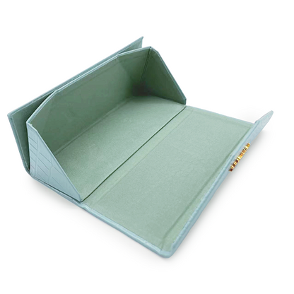 Turquoise Faux Croco Hard Case