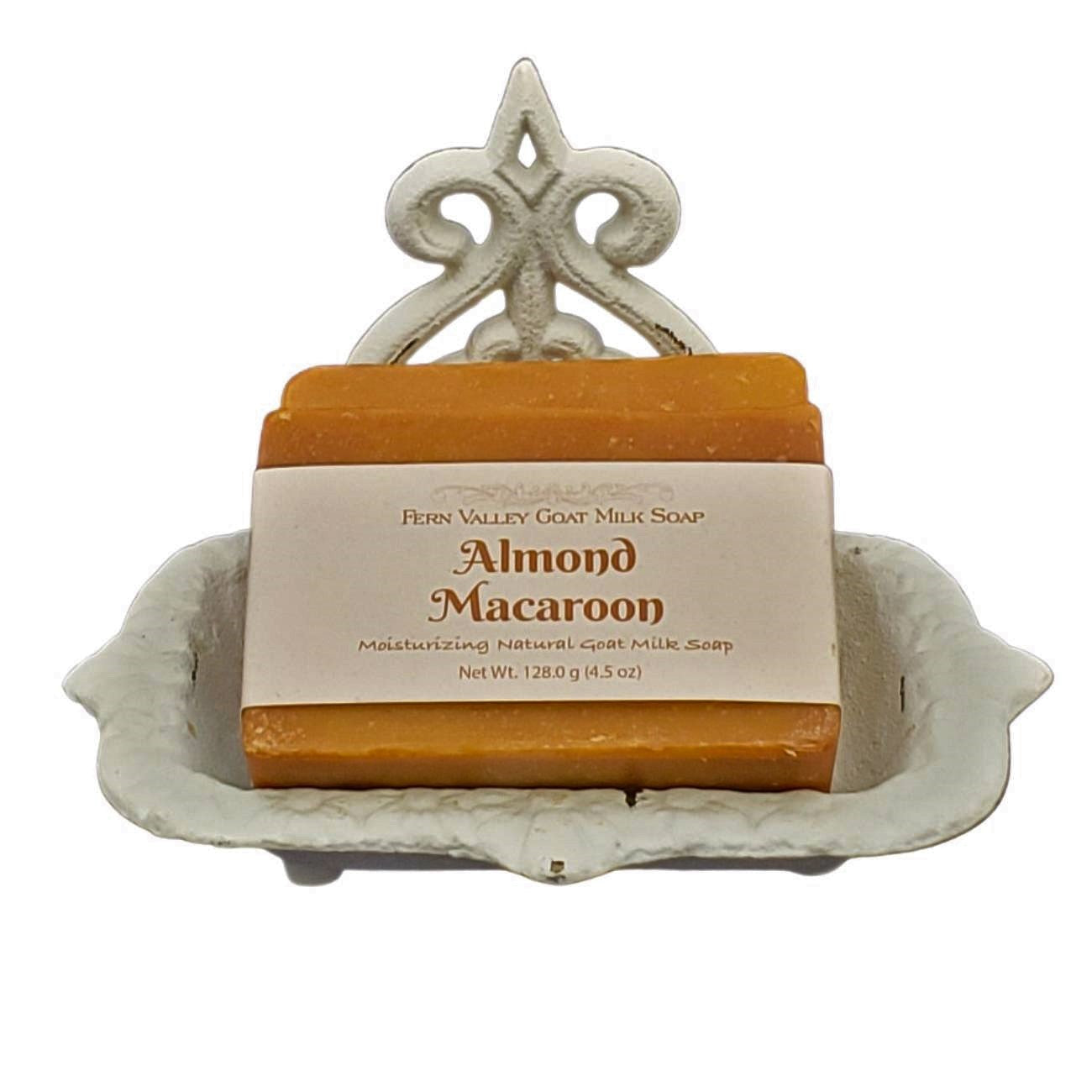 Jabón artesanal de leche de cabra | Aroma de macarrones con almendras
