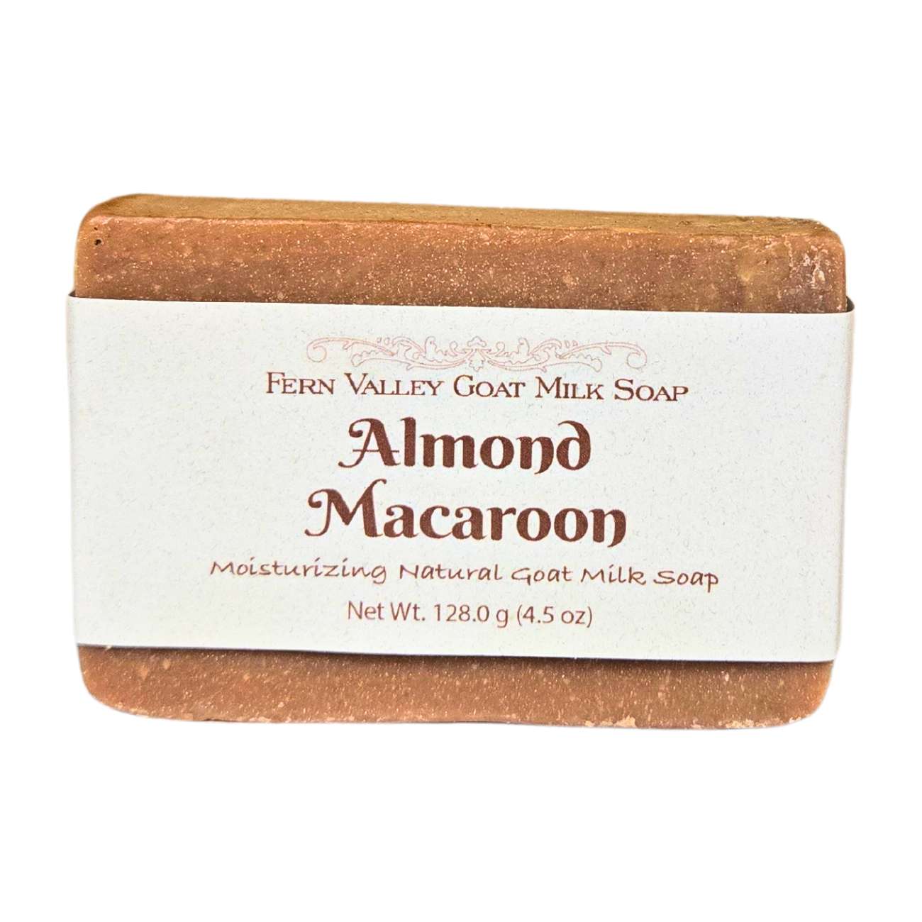 Jabón artesanal de leche de cabra | Aroma de macarrones con almendras