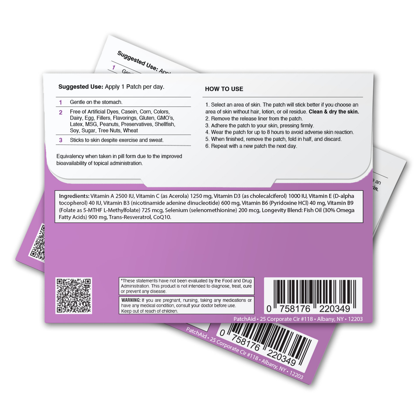 Gastric Bypass Surgery Premium Health Vitamin Patch Pack