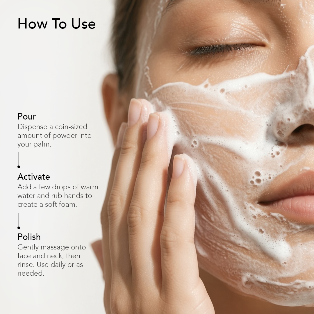 Poudre nettoyante CLM Skindeep Purity pour le visage et le cou