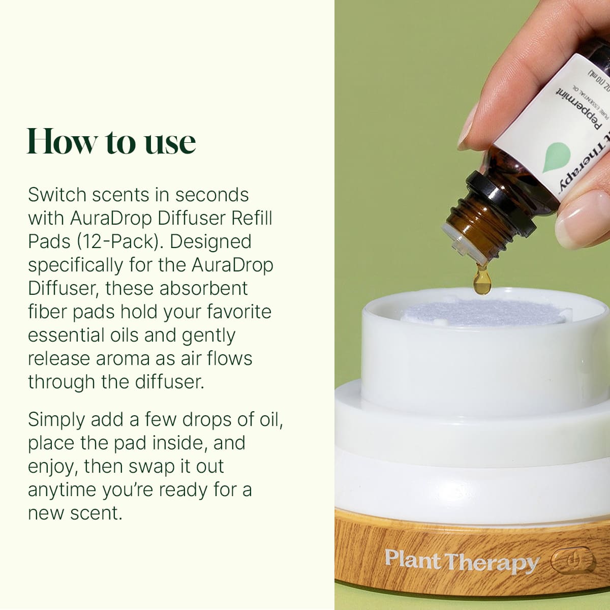 Auradrop Diffuser Refill Pads 12-Pack