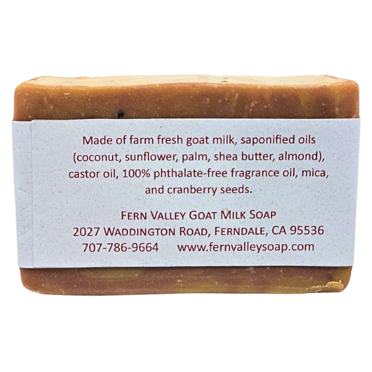 Natural Goat Milk Soap | Autumn Jam | Cranberry Seed Scrub
