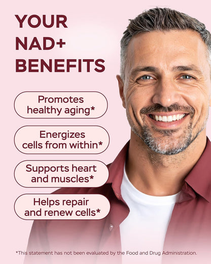 NAD Plus Supplement 1400mg with Nicotinamide Riboside & Collagen