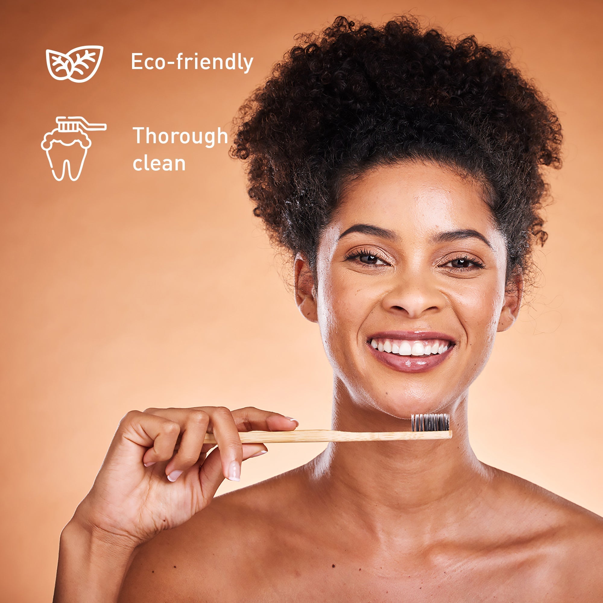 Natural Bamboo Toothbrushes & Charcoal Whitening Toothpaste Set