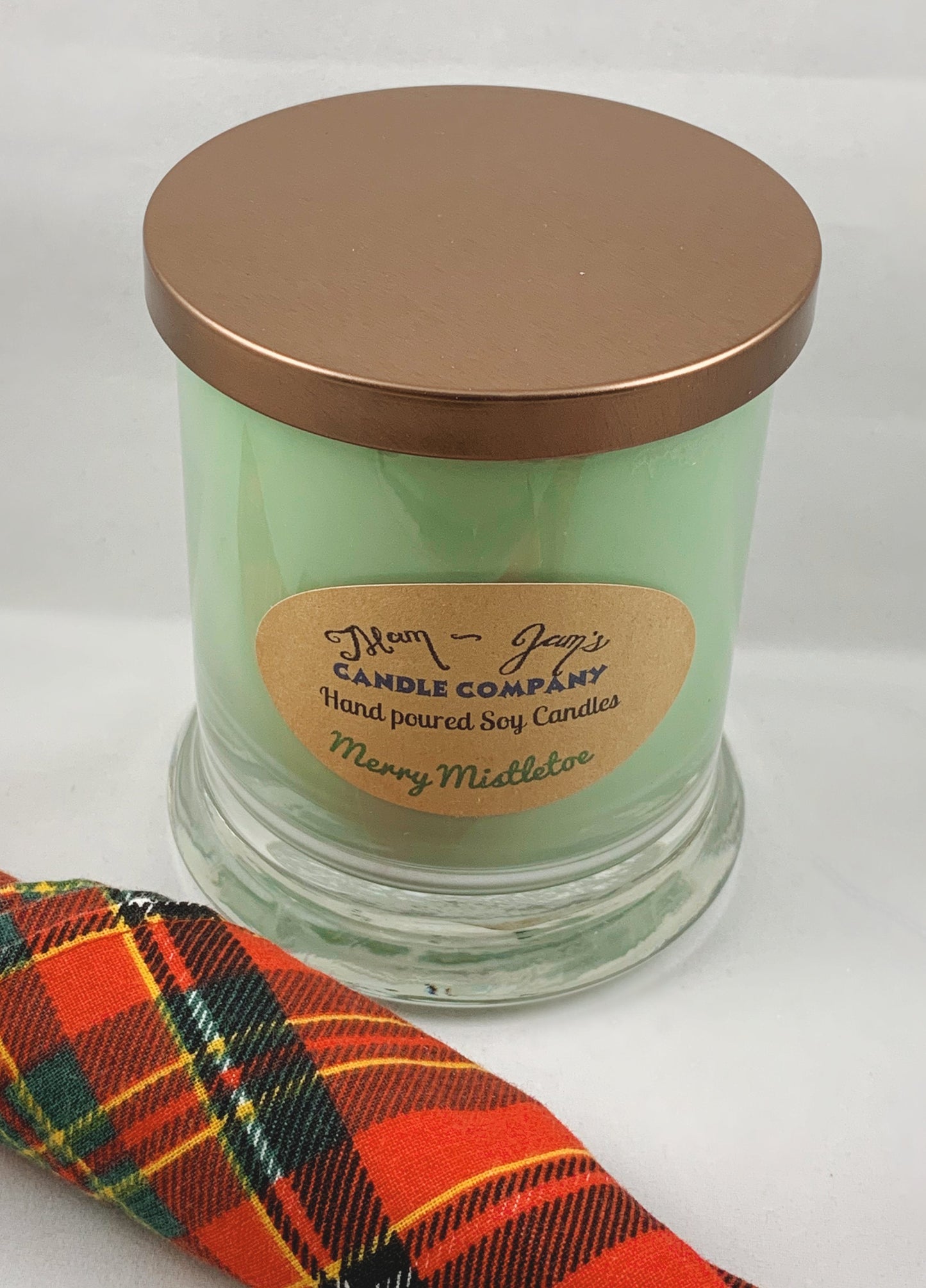 Merry Mistletoe Soy Candle – Fresh & Festive Holiday Scent | Mam Jam’s