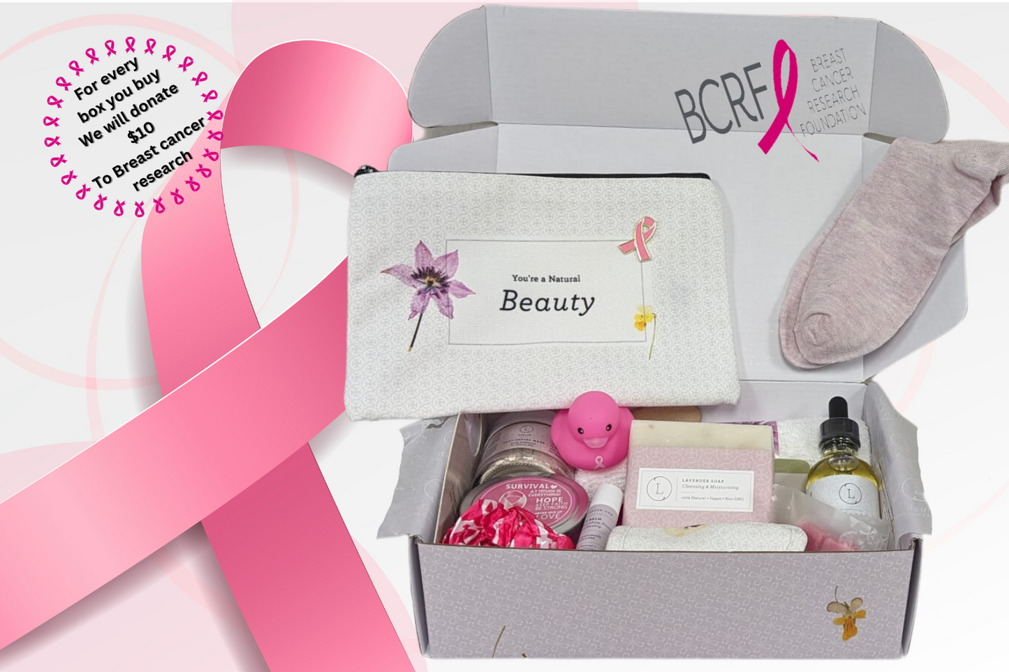 Breast Cancer Support Gift Box – Self-Care Care Package