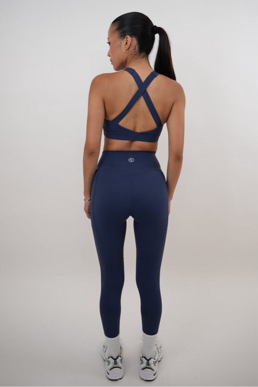 Leggings de mantequilla de secado rápido azul marino I Am Glowing