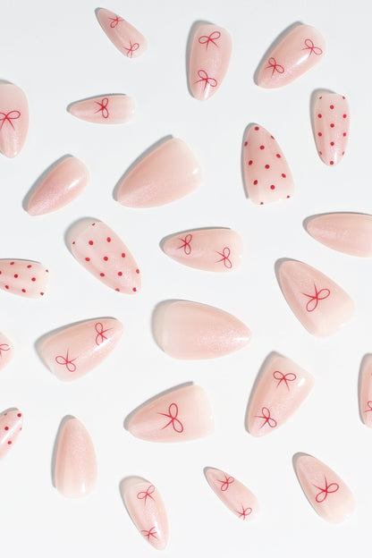 Berry Bows | Soft & Durable Press-On Nails
