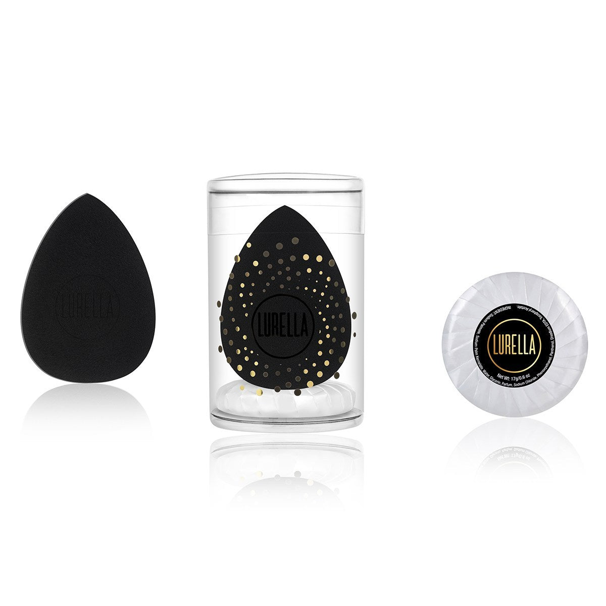 Esponja de belleza con forma de lágrima - Negra