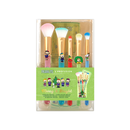 Peanuts Holiday | Merry & Bright Brush Set with Case