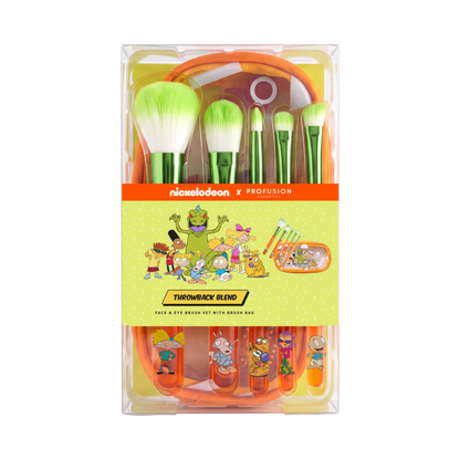 Nick 90s | 5 PC Brush Set with Cosmetic Bag