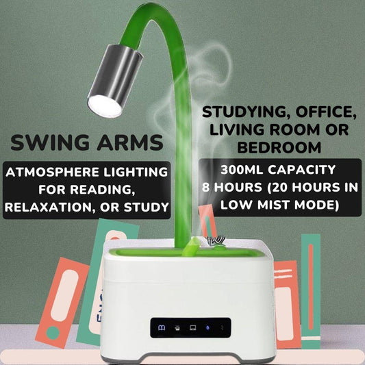 Lumin Aromatherapy Essential Oil Diffuser with Lamp Gift Set: Illuminate Your Space with Tranquil Scents | ZAQ