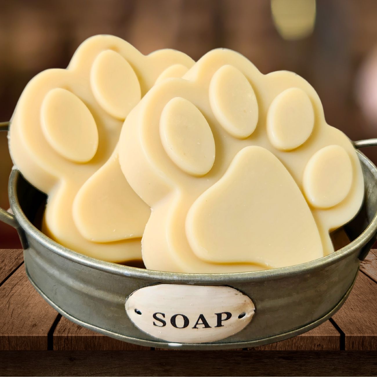Jabón natural de leche de cabra | Champú en barra para perros | Big Paw