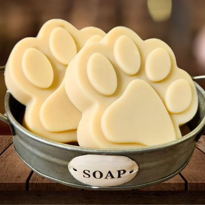Jabón natural de leche de cabra | Champú en barra para perros | Big Paw