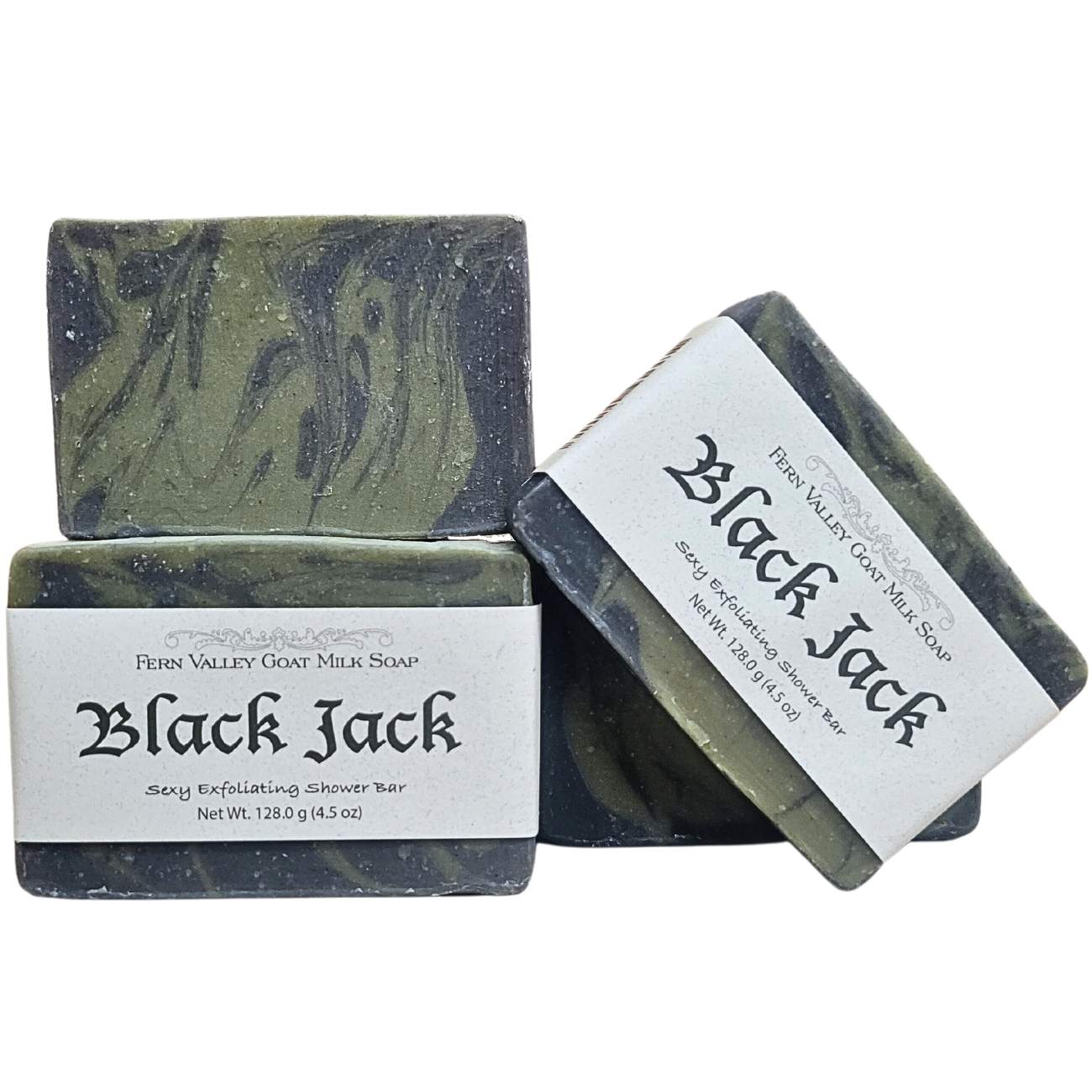 Jabón natural de leche de cabra | Exfoliante sensual para hombres | Black Jack