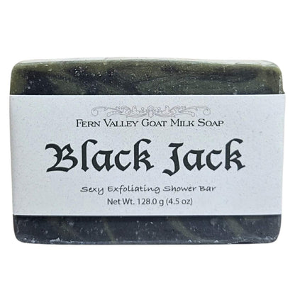 Jabón natural de leche de cabra | Exfoliante sensual para hombres | Black Jack