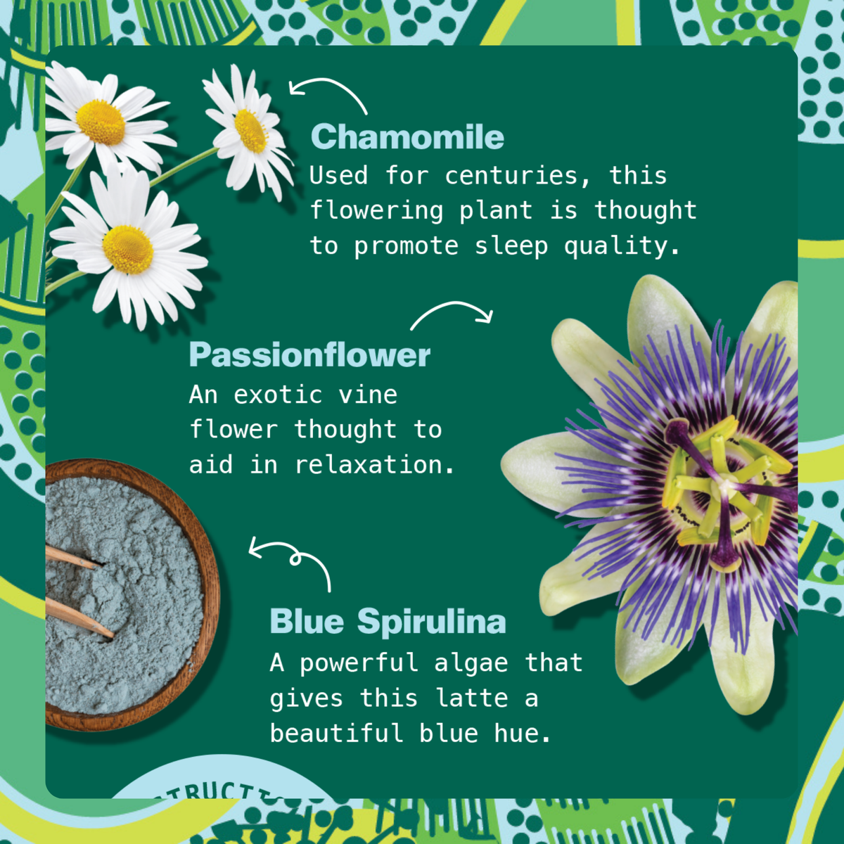 Blue Chamomile Latte for Sleep