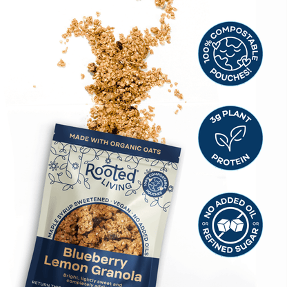 Granola aux myrtilles et au citron