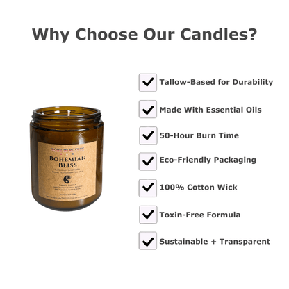 Bohemian Bliss Tallow Candle