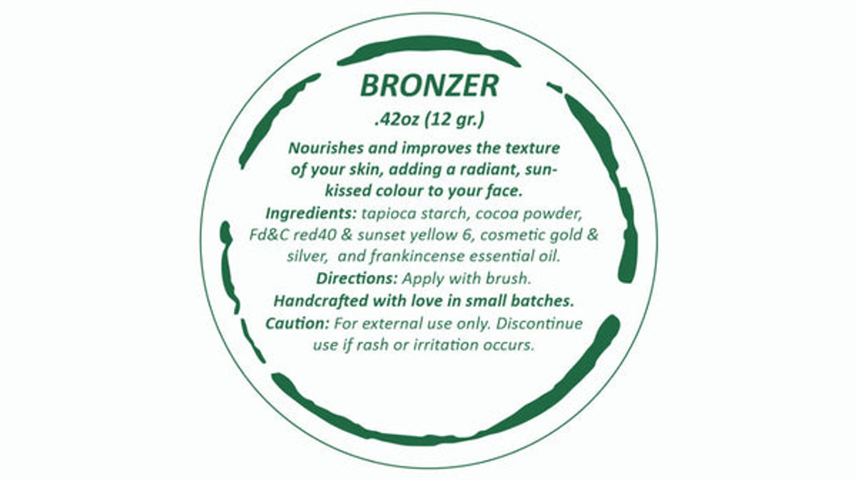 Polvos sueltos bronceadores totalmente naturales. Ecológicos.
