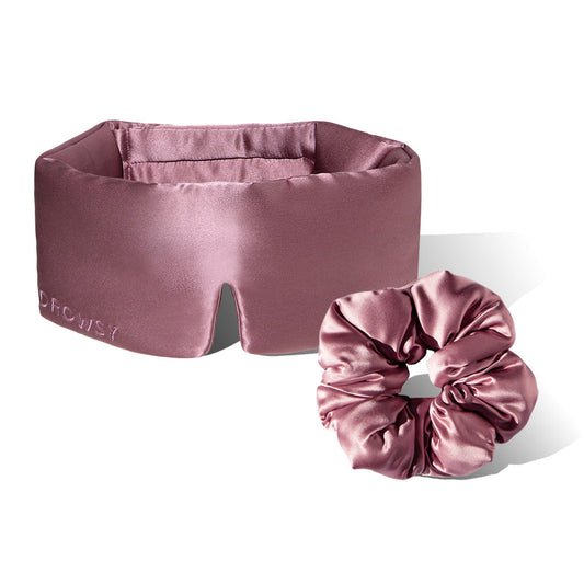 Sleep Mask + Scrunchie - Damask Rose
