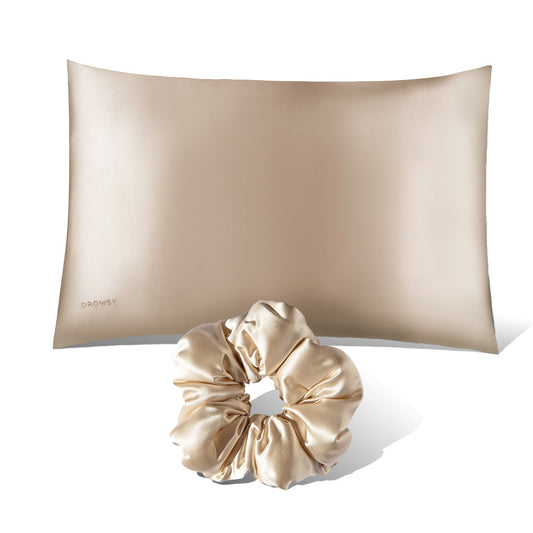 Pillowcase + Scrunchie - Dusty Gold