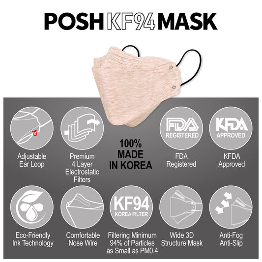 POSH KF94 Mask Melange Cherry Blossom (C07)