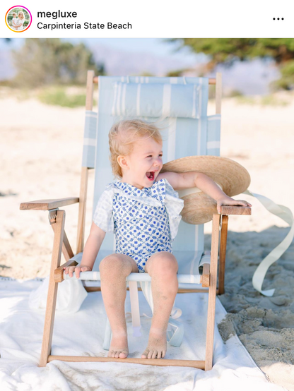 Buttercup Little Girl’s Hat - Thin French Blue Grosgrain Ribbon
