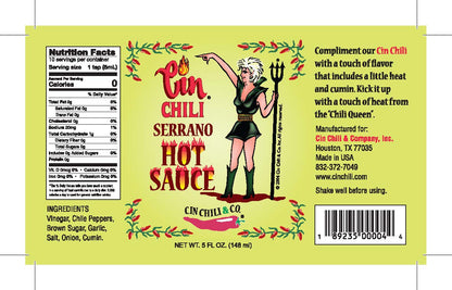Cin Chili Sauce Piquante Serrano