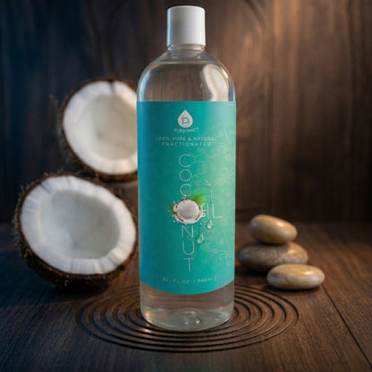 Aceite 100% puro para masajes, recetas terapéuticas y aceites esenciales, coco fraccionado, 947 ml