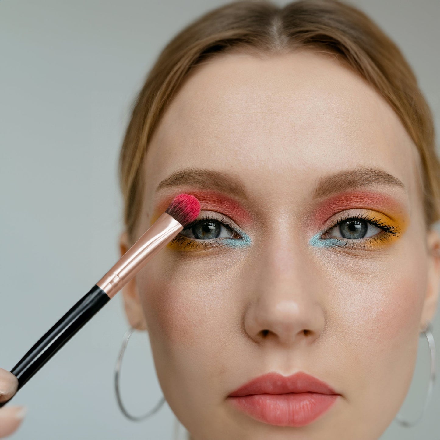 Juego de 5 brochas de maquillaje de estudio (negras) 