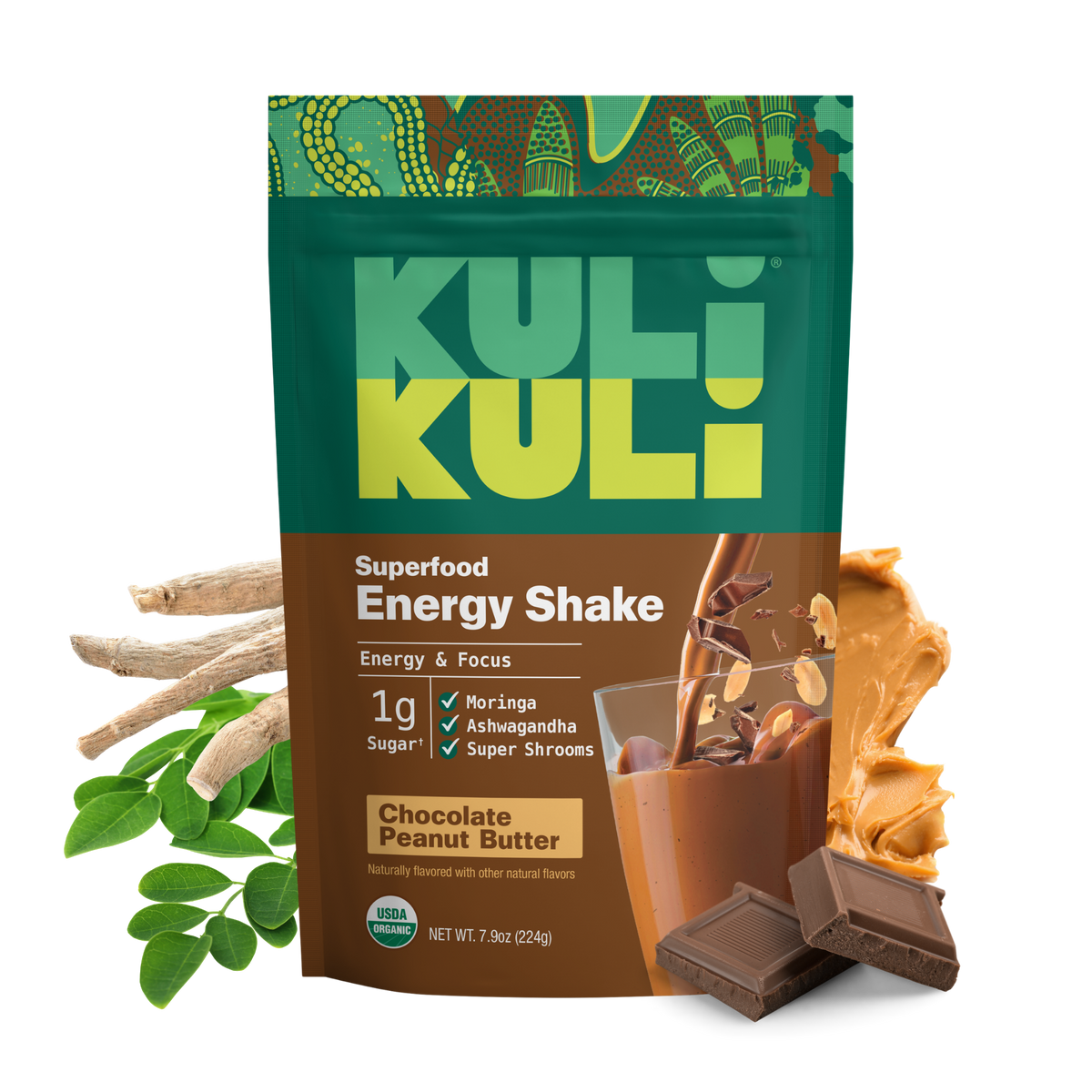 Energy Shake with Plant Protein (Chocolate Peanut Butter)