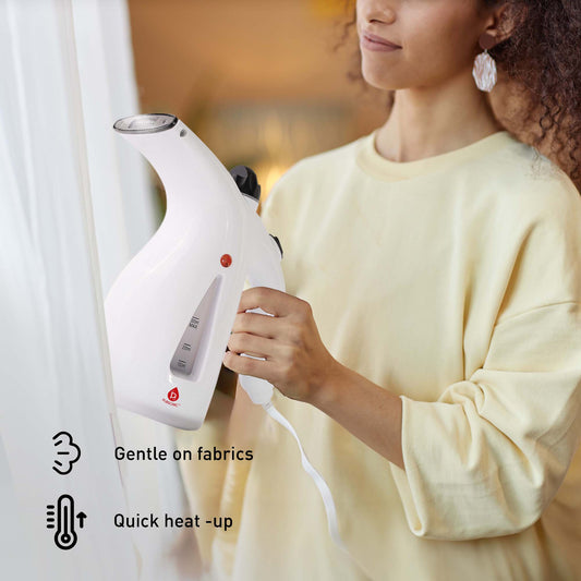 Travel-Ready Fabric Care Trio – Steamer, Mini Iron, & Lint Remover