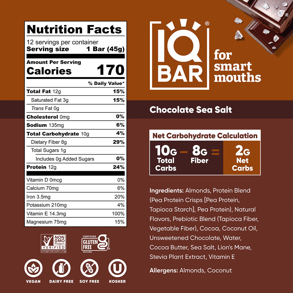 Chocolate Sea Salt (12 Bars)
