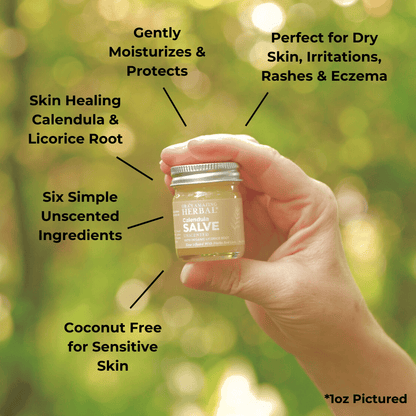 Calendula Salve, Coconut Free Draw Salve with Licorice Root