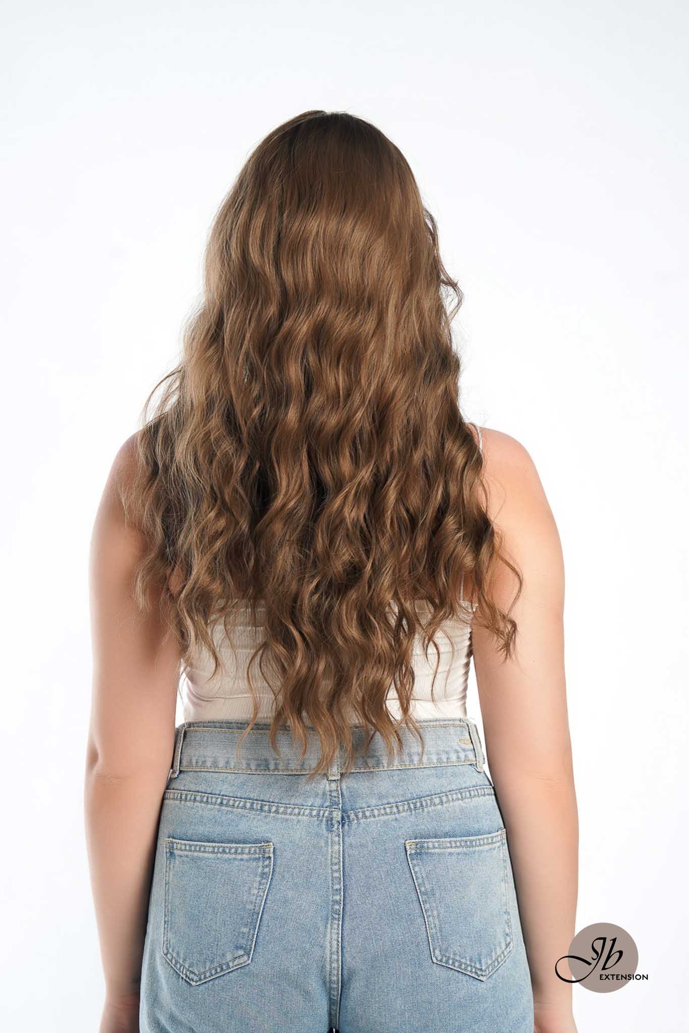 JBEXTENSION 24 Inches Light Brown Body Wave Pre-Cut Frontlace Glueless Wig ISABELLA LIGHT BROWN