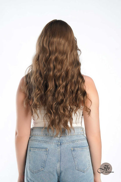 JBEXTENSION 24 Inches Light Brown Body Wave Pre-Cut Frontlace Glueless Wig ISABELLA LIGHT BROWN